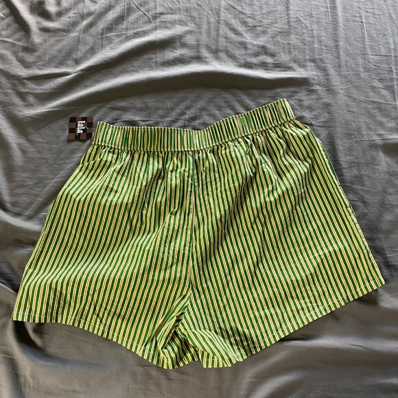 Dressed in Lala Citrus Stripe Boxer Shorts L/XL - Picture 2 of 2